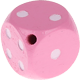 Perlina sagomata “Dado” : rosa bambino