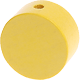 Korálek s motivem - Tvar kulatý : pastelově žlutá