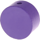 Perles avec motifs - cercle : bleu violet