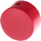 Тематические бусины «Кружок» : бордо красный