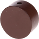 motif bead – plain circle : brown