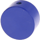 Motivpärla - cirkelform : mörkblå