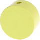 Perles avec motifs - cercle : citron
