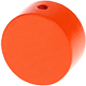 Perles avec motifs - cercle : orange