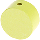 Perles avec motifs - cercle : nacre citron