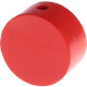 Motivperle – Kreisform : rot