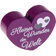 Perles avec motifs « Kleines Wunder der Welt » : violet violet