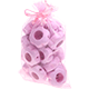 Organzasäckchen für Schnullerketten : rosa