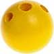 Corpos de contas, 20mm : amarelo