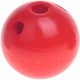 Cuerpos de perlas, 20 mm : rojo
