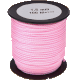 100m PP-polyester snodd 1,5mm : rosa