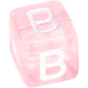 Пластмассовые кубики с буквами радужные по выбору : B