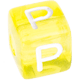 Plastikowych kostek z literami w kolorach tęczy – wybór : P