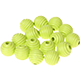 15 Rillenperlen, 15 mm : lemon