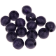 30 grooved beads, 10 mm : dark purple