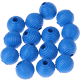 30 Bolas rayadas 10 mm : azul medio