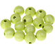 5 Rillenperlen, 10 mm : perlmutt - lemon