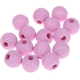 30 Räfflade pärlor 10mm : rosa