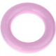 Wooden ring in 50 mm without holes : pastel pink