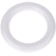 Wooden ring in 70 mm without holes : white