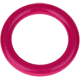 Wooden ring in 80 mm without holes : fuchsia