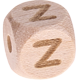 Cubes à lettres bruts gravés au laser, 10 mm (Chalkboard) : Z