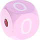 Cubos con letras en relieve de 10 mm en color rosa : 0
