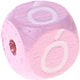 Розовые Кубики с рельефными буквами 10 мм – польский язык : Ó