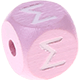 Розовые Кубики с рельефными буквами 10 мм – греческий язык : Σ