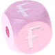 Cubos em rosa com letras em relevo, de 10 mm – Cazaque : Ғ