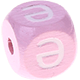 Cubos em rosa com letras em relevo, de 10 mm – Cazaque : Ә