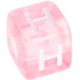 I Tuoi dadi in plastica rosa con lettere assortite : H