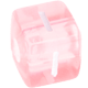 Rosa bokstavstärningar av plast – valfria : I