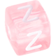 Розовые пластмассовые кубики с буквами по выбору : Z