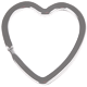 Kroužek na klíče tvaru srdce : stříbrná