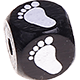 Černé ražené kostky s písmenky 10 mm – obrázky : Dětská noha