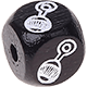 Černé ražené kostky s písmenky 10 mm – obrázky : chrastítko