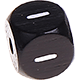 Černé ražené kostky s písmenky 10 mm : Spojovací čárka