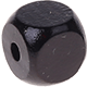 Černé ražené kostky s písmenky 10 mm : Prázdný