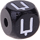 Cubos em preto com letras em relevo, de 10 mm – Sérvio : Џ