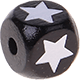 Černé ražené kostky s písmenky 10 mm – obrázky : Hvězda