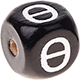 Cubos em preto com letras em relevo, de 10 mm – Cazaque : Ө