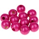 2 Bolas de seguridad 15 mm : nácar rosa oscuro