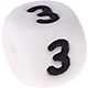 Weiße Silikon-Buchstabenwürfel, 12 mm : 3
