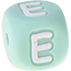 Mint Silikon-Buchstabenwürfel, 10 mm : E