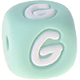 Mint Silikon-Buchstabenwürfel, 10 mm : G