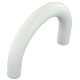 silicone half ring : white
