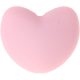 Silikon-Motivperle – Herzen : rosa