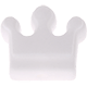 Perlina sagomata – corona in silicone : bianco