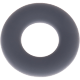 silicone motif bead – mini rings : grey